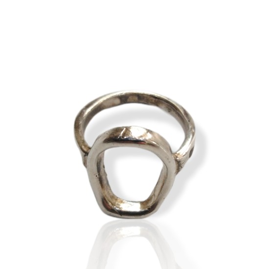 Δαχτυλίδι ασημένιο - τρύπα 
