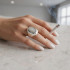 Bold Οβάλ Δαχτυλίδι από Μασίφ Ασήμι 925 - Statement Chunky Ring 