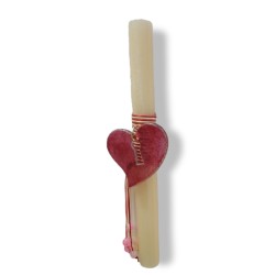 Easter candle - heart 