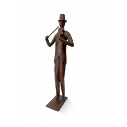 Bronze sculpture - the violinist (size: 10 Χ10Χ50cm) 