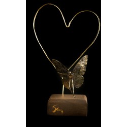 Desk card case with theme - Angel Heart