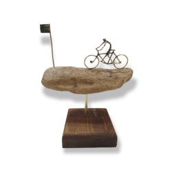 Sea wood - brass cyclist 