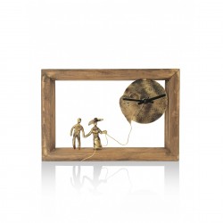 Decorative frame with brass - Love in time