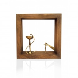 Decorative frame with brass - Medical