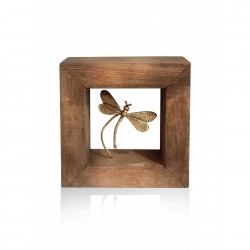 Wall frame with bronze - Dragonfly 
