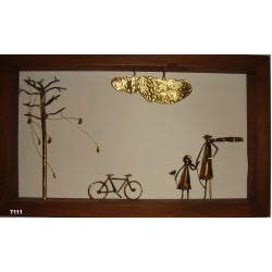 Decorative frame with bronze-The seasons 