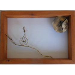 Brass decorative frame - Acrobat