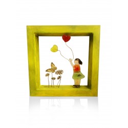 Decorative children's frame with bronze - Girl 