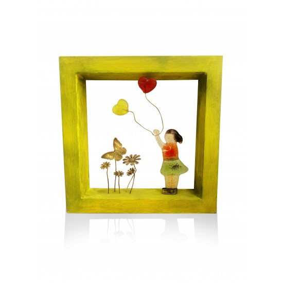 Decorative children's frame with bronze - Girl 