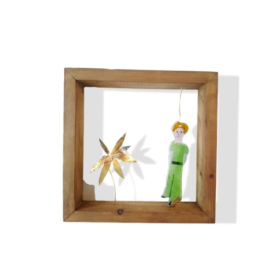 Decorative wooden Frame - Little Prince (size: 25x25 cm) 