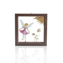 Decorative wooden frame - Fairy (size: 25X25 cm.) 