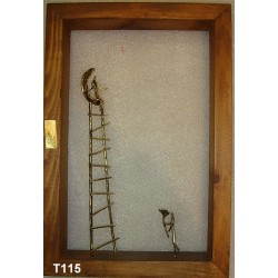 Decorative frame with bronze-Love proposal