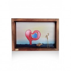 Decorative painting frame with bronze - Daly's feelings