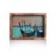 Decorative wall painting frame with bronze - Venice 