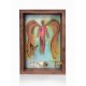 Διακοσμητικό κάδρο ζωγραφικής με μπρούντζο - Επίγειοι Άγγελοι 