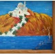 Διακοσμητικό κάδρο ζωγραφικής με μπρούντζο - Νησιώτικος γάμος