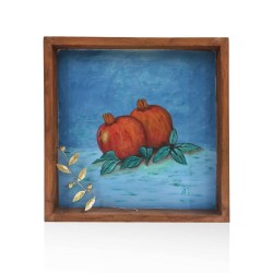 Decorative painting frame with bronze - The pomegranate 
