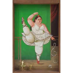 Decorative painting frame with bronze-Dancer   