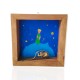 Decorative painting frame with bronze - The little prince (size: 20X20 cm.) 