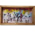 Decorative bronze painting frame - jazz (dimensions: 20x50 cm.)  