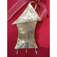  Bronze wall key holder - house (diameter: 7X18 cm)   