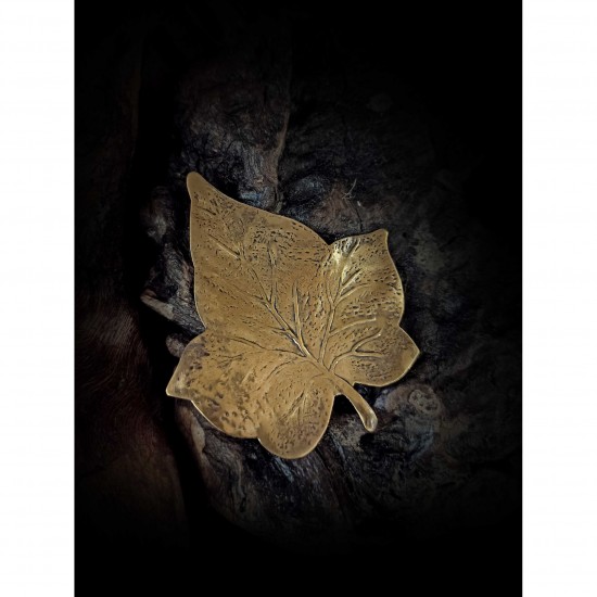 Brooch  - plantain leaf