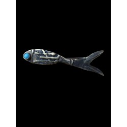 Καρφίτσα μπρούντζινη - ψάρι(5Χ3.5 εκ.) 