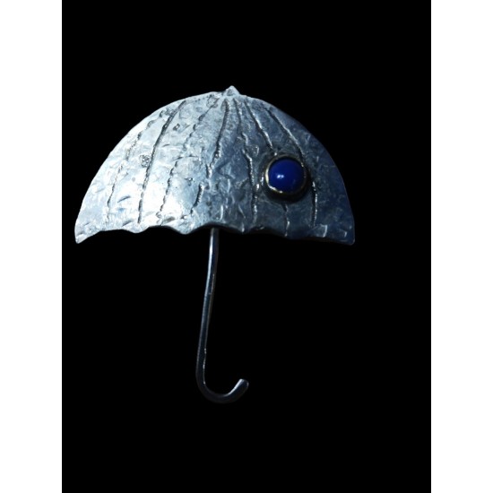 Καρφίτσα από αλπακά - ομπρέλα(6Χ6 εκ.) 