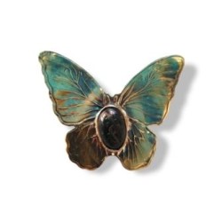 Brass brooch butterfly N2