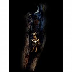 Brass pendant - ancient doll