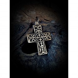 Byzantine silver cross  