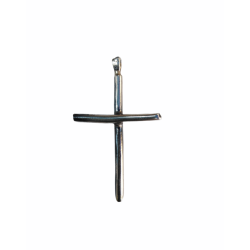 Solid silver cross with wire 