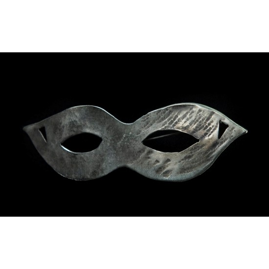 Καρφίτσα ασημένια - μάσκα