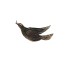 Silver dove brooch (4X7cm.) 