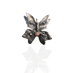 Silver butterfly brooch, No3 (size: 4X3 cm.) 