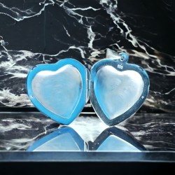 Μενταγιόν Ασημένιο - Φωτογραφοθήκη Καρδιά