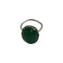 Δαχτυλίδι ασημένιο πράσινο αχάτη  