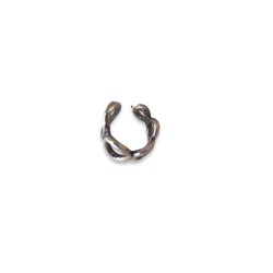 Silver ring - holes design 