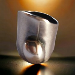Δαχτυλίδι ασημένιο με ασημένια φούσκα 