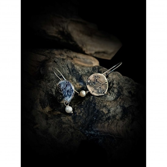 Frog silver- earrings