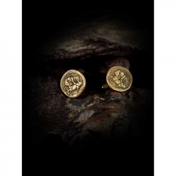 Bronze cufflinks-Currency