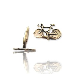 Brass cufflinks-Bicycle