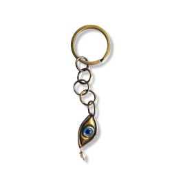 Alpaca key chain & bronze eye (size: 2X10 cm) 
