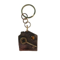 Μπρελόκ από αλπακά & μπρούντζο κλειδί (μέγεθος: 3Χ12 εκ.) 