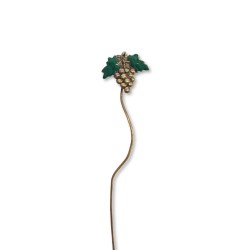 Bookmark brass - vine leaf