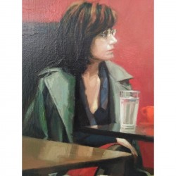 The cafe - Painting